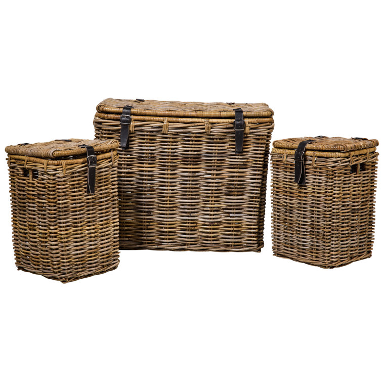 Rosalind Wheeler Rattan General Basket Wayfair Co Uk